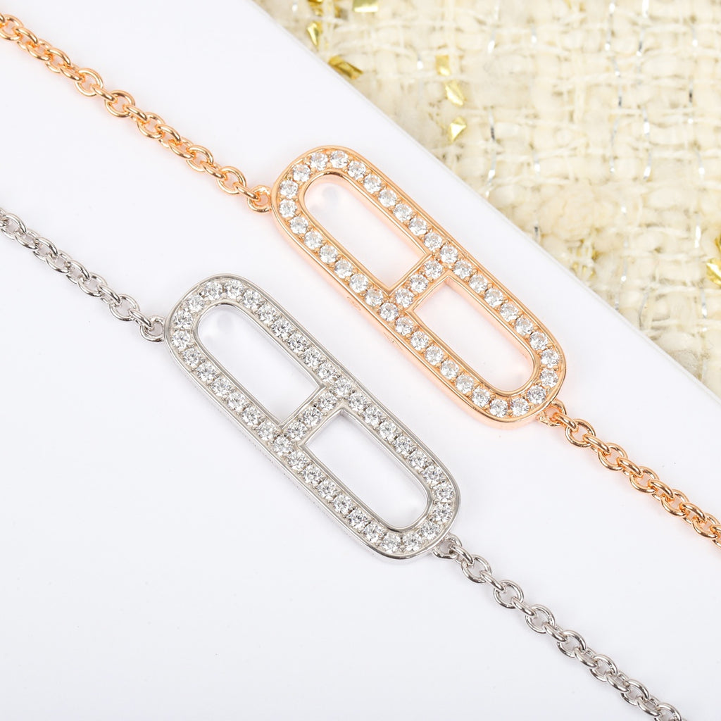 Hermès Silver-Tone Long Anchor-Link Drop Earrings - album image 5
