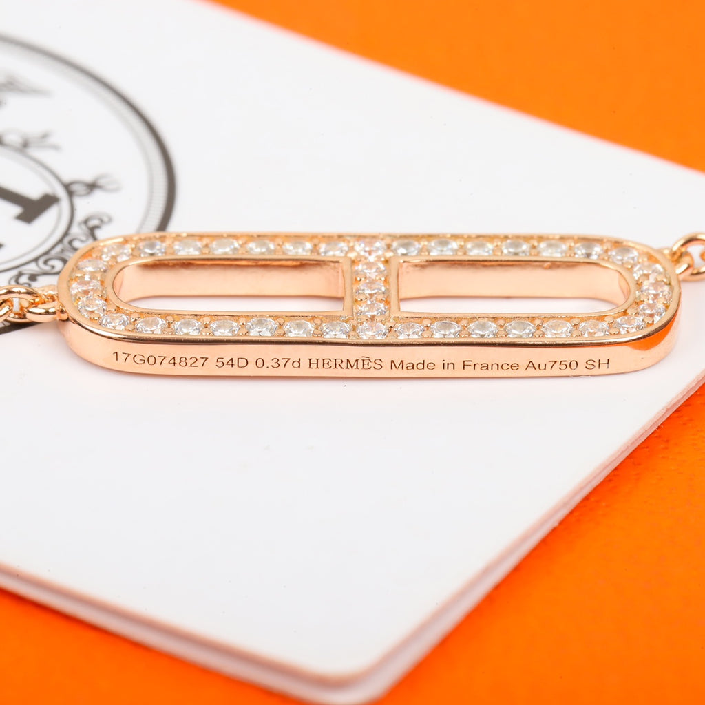 Hermès Silver-Tone Long Anchor-Link Drop Earrings - album image 7