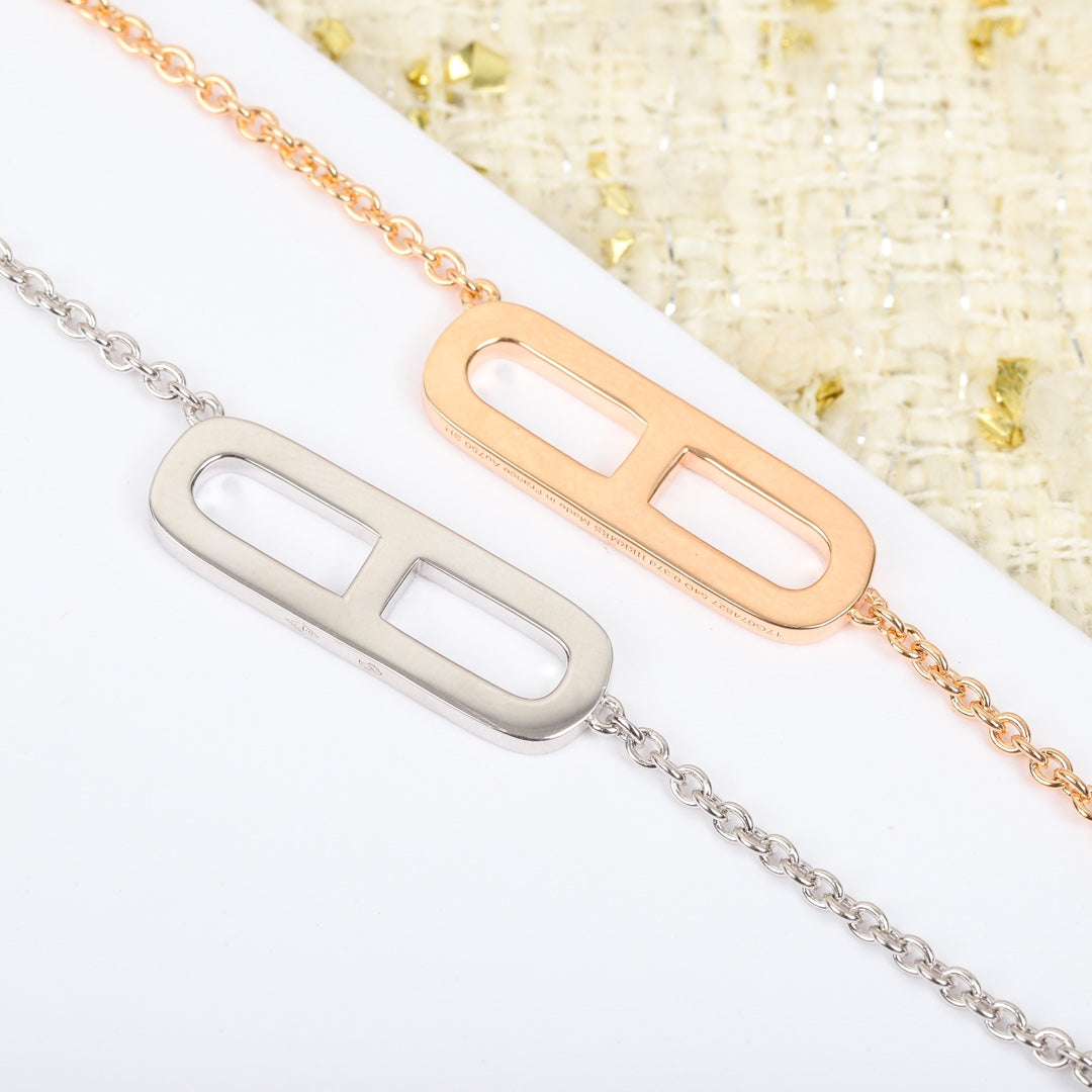 Hermès Silver-Tone Long Anchor-Link Drop Earrings - album image 6