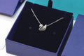 Swarovski Silver-Tone Crystal Swan Pendant Necklace - album image 1