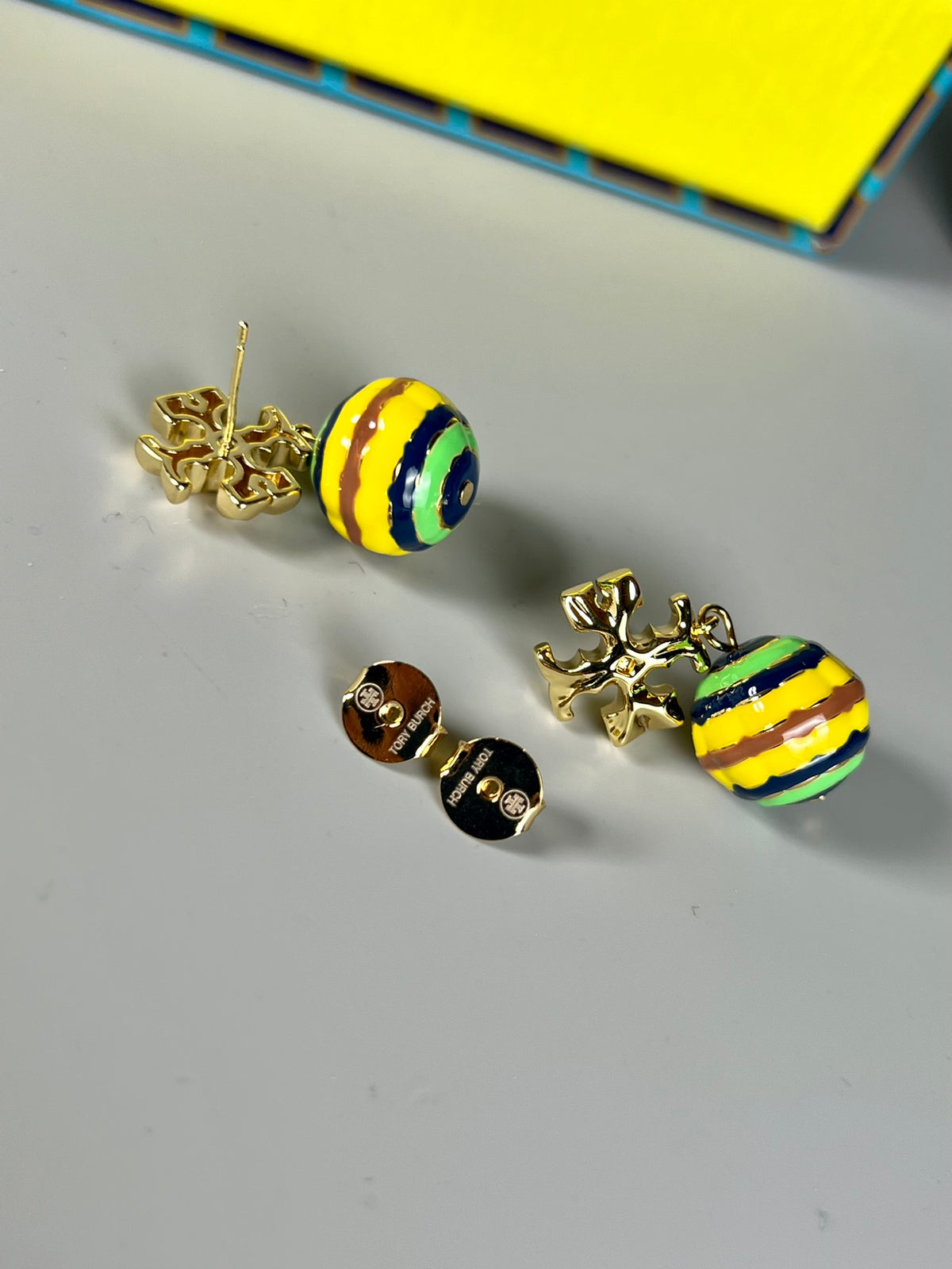 Chanel Enamel Stud Earrings - album image 2