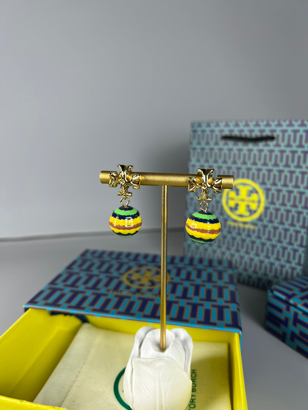 Chanel Enamel Stud Earrings - album image 6