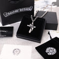 Chrome Hearts Mini Flame Cross Necklace - album image 1
