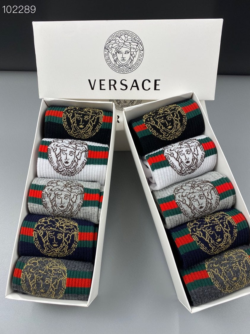 Versace large side medusa ankle socks - view 7