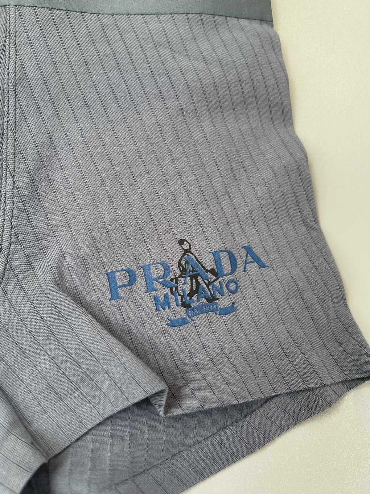 Prada ribbed pastel side lettering boxer briefs - view 8