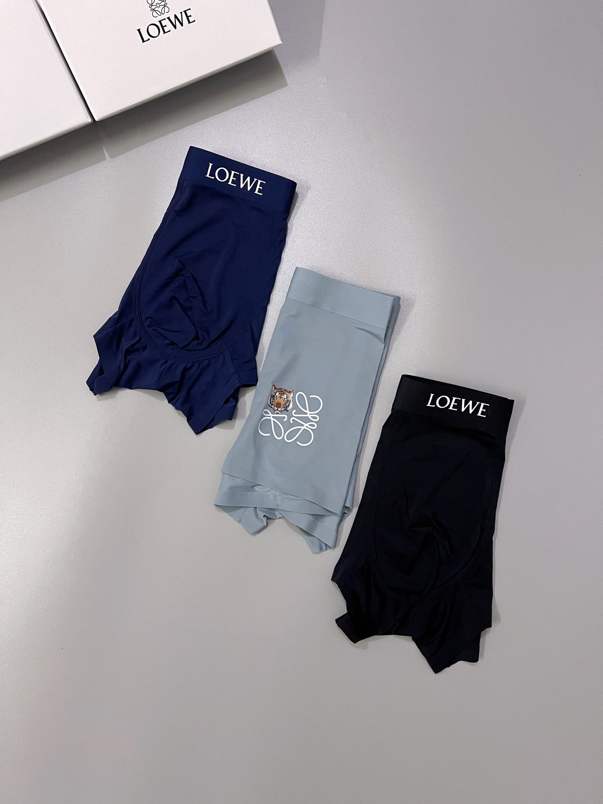 Loewe neutral jeweled anagram boxer briefs - view 7