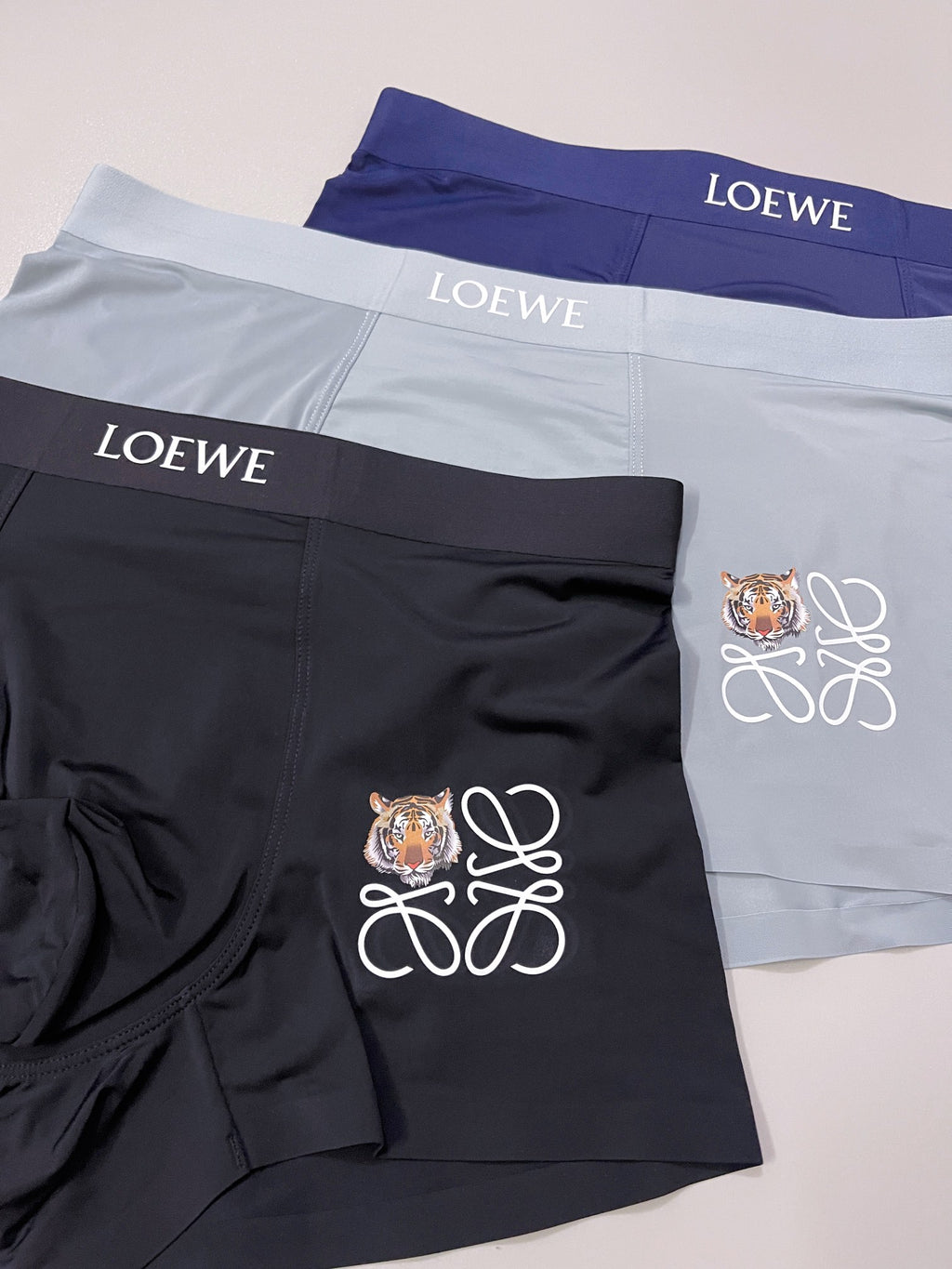 Loewe neutral jeweled anagram boxer briefs - view 4