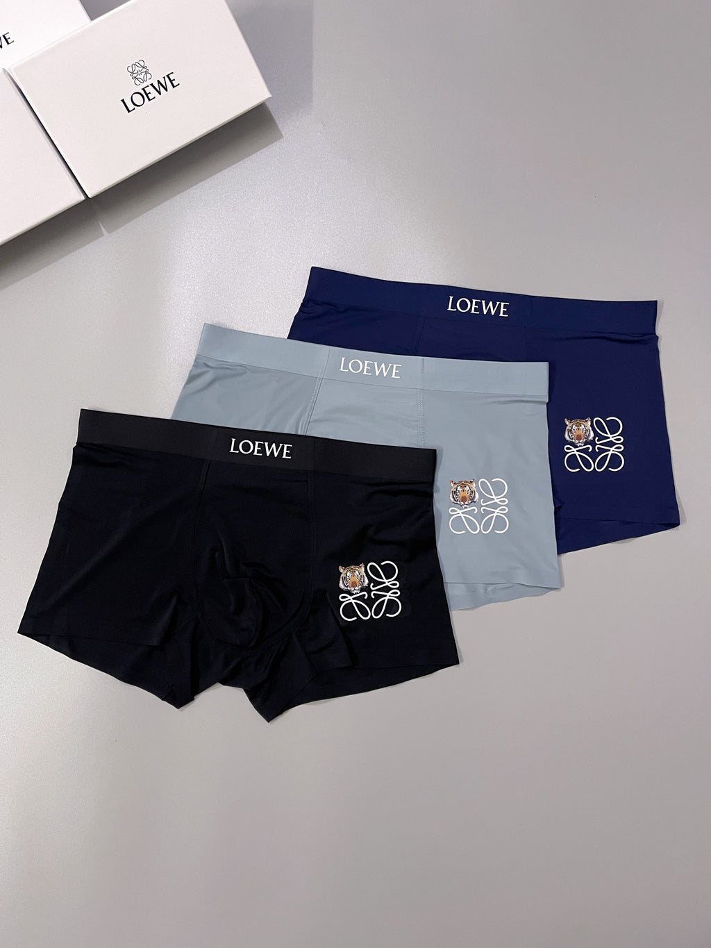 Loewe neutral jeweled anagram boxer briefs - view 1