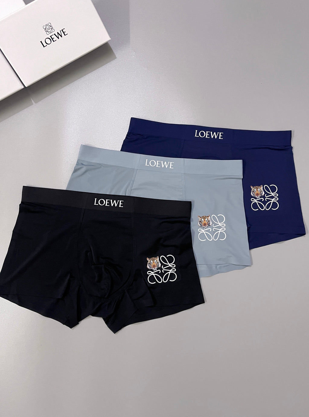 Loewe neutral jeweled anagram boxer briefs - view 2