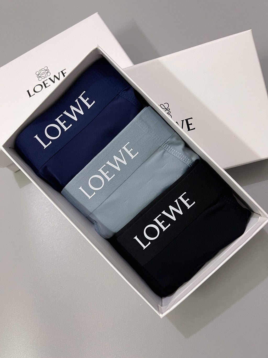 Loewe neutral jeweled anagram boxer briefs - view 9