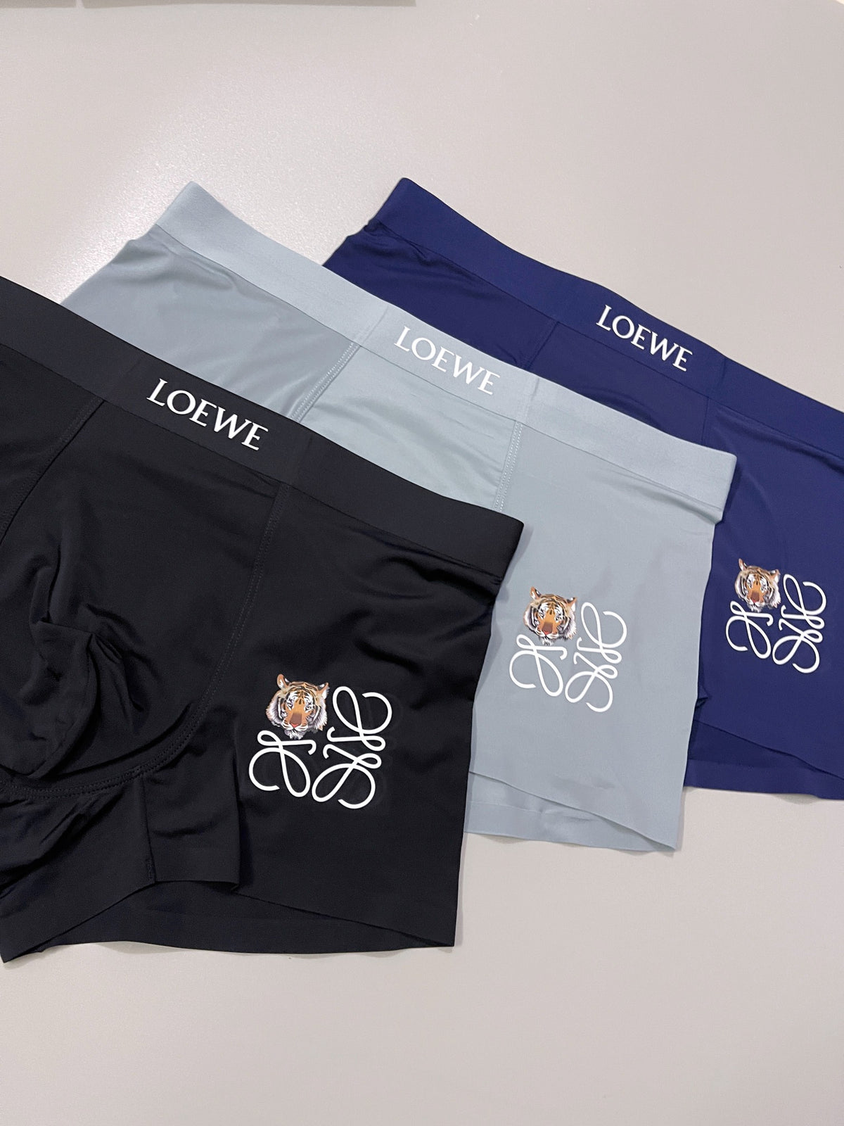 Loewe neutral jeweled anagram boxer briefs - view 3