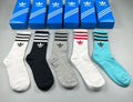 Adidas Contrast Stripe Crew Socks - Boxed Set of 5 Pairs - image 1