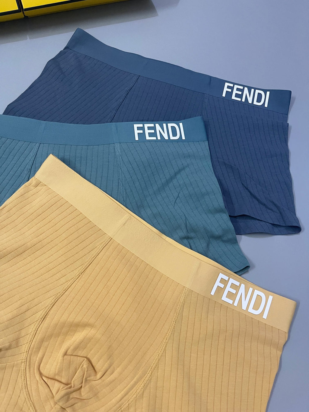 Fendi ribbed side lettering boxer briefs - view 5