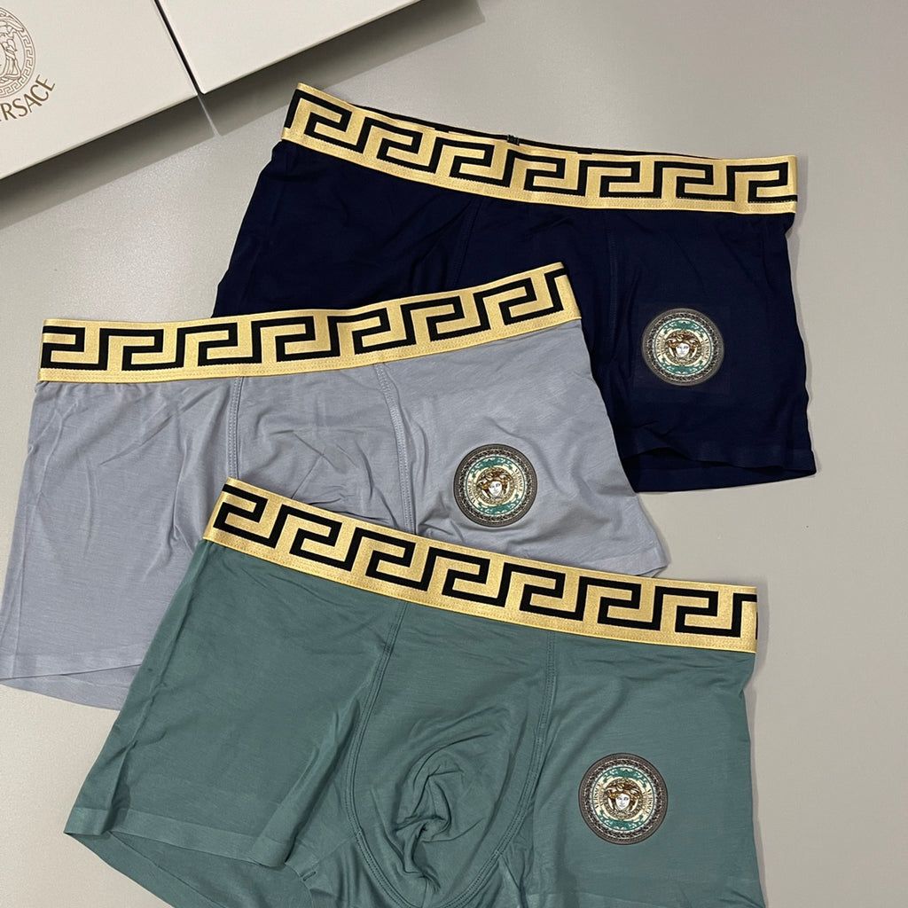 Versace round waist emblem boxer briefs - view 2