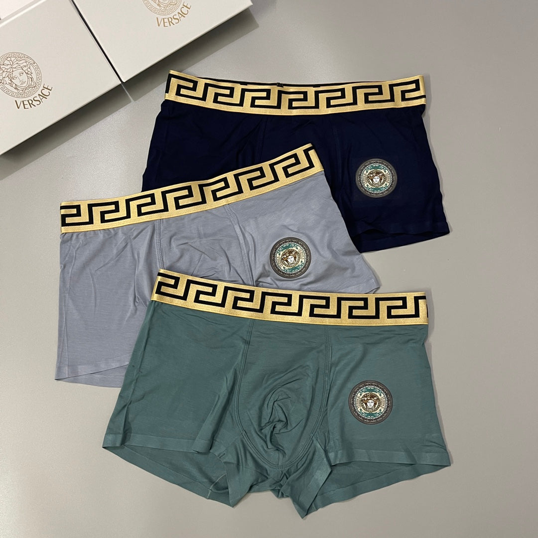 Versace round waist emblem boxer briefs - view 1