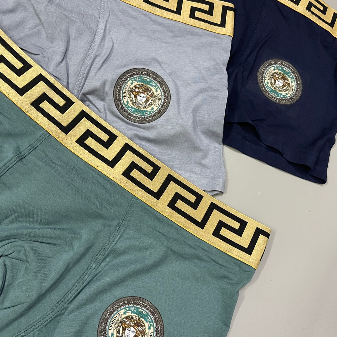 Versace round waist emblem boxer briefs - view 4