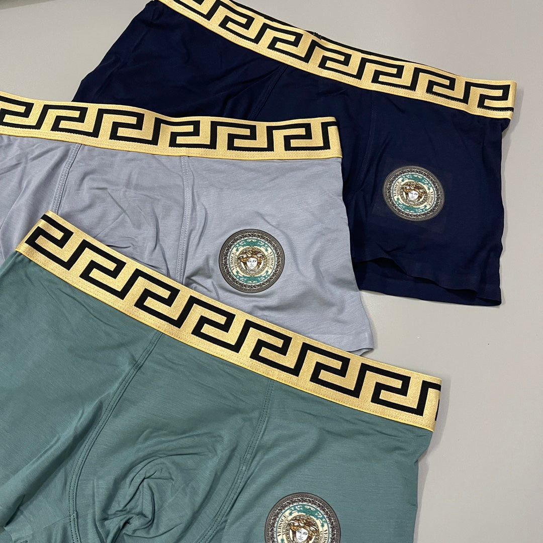 Versace round waist emblem boxer briefs - view 3