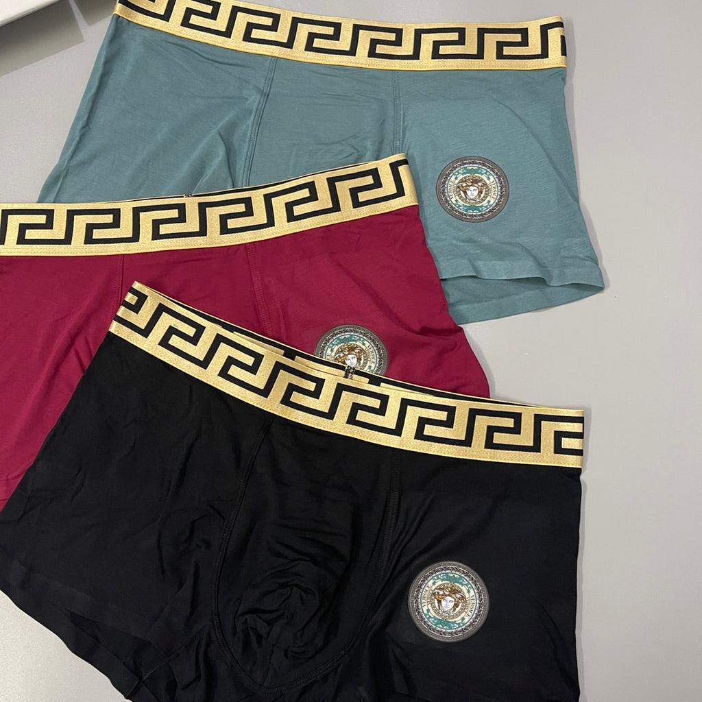 Versace small round medallion boxer briefs - view 3
