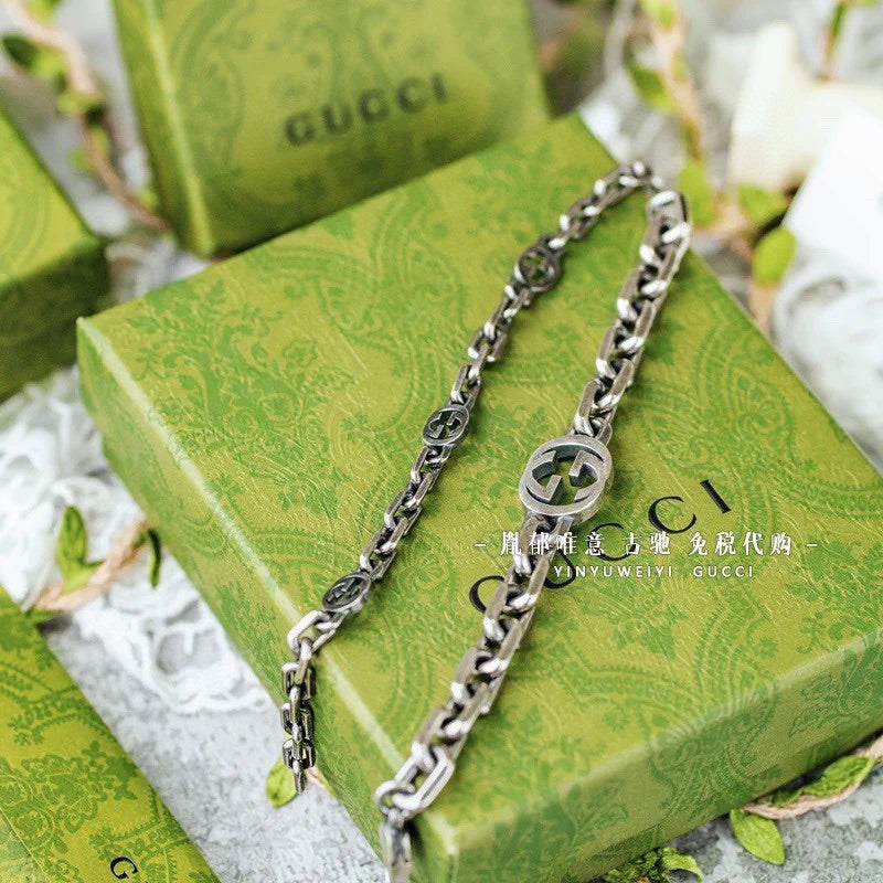 Gucci Silver-Tone Interlocking G Chain Jewelry Options - album image 2