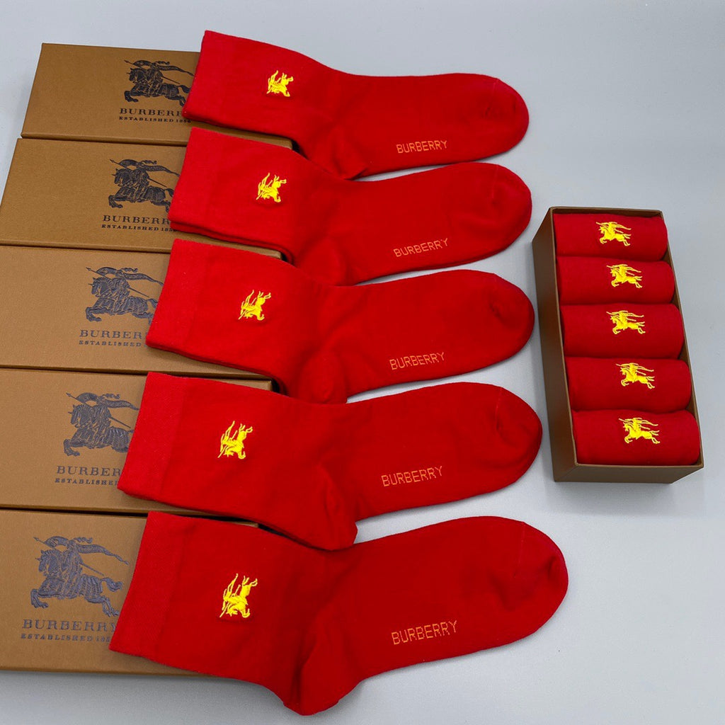 Burberry knight color assortments crew socks - view 9