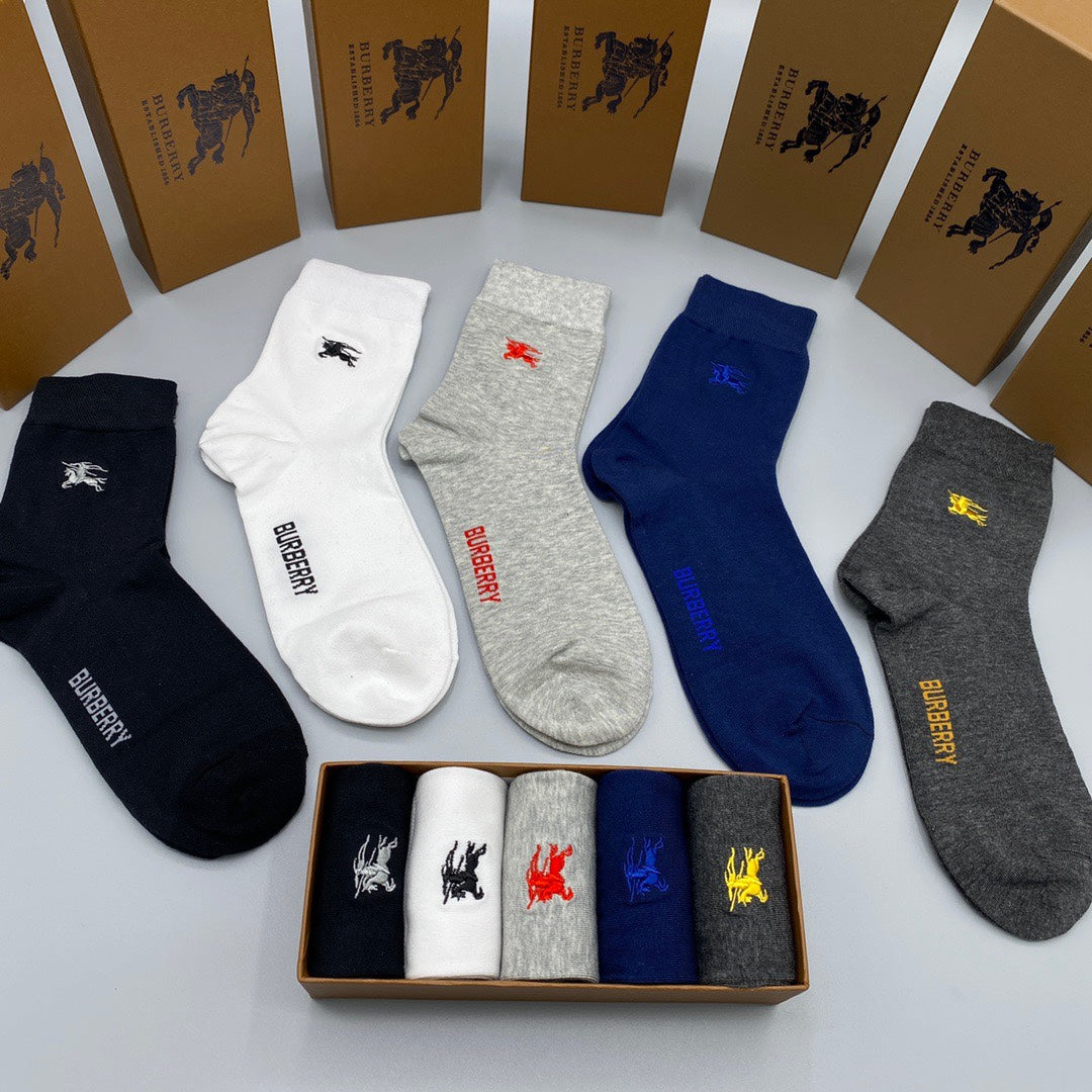 Burberry knight color assortments crew socks - view 7