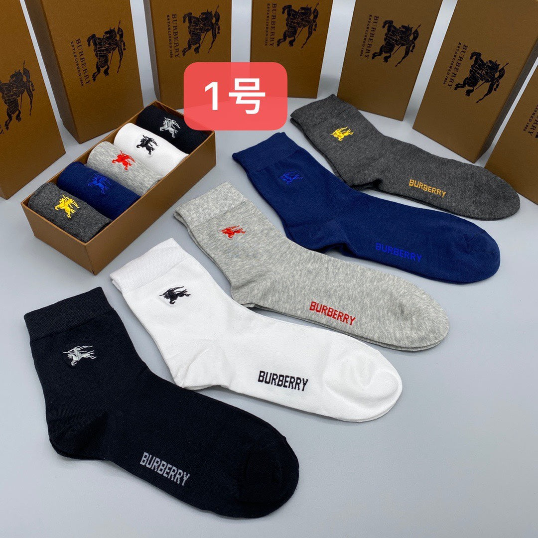 Burberry knight color assortments crew socks - view 2