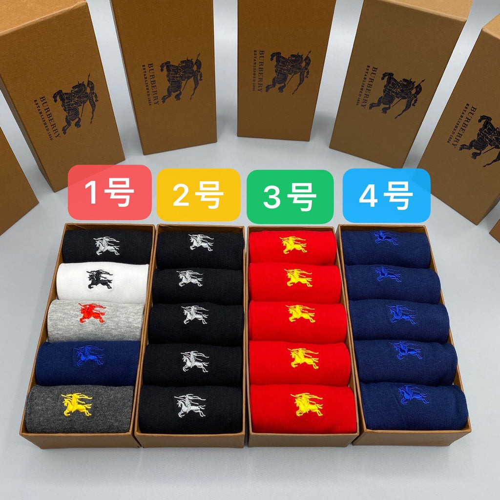 Burberry knight color assortments crew socks - view 1