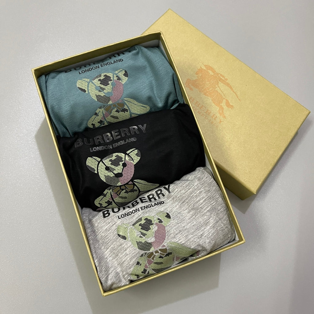 Burberry check waist illustrated bear boxer briefs - view 9