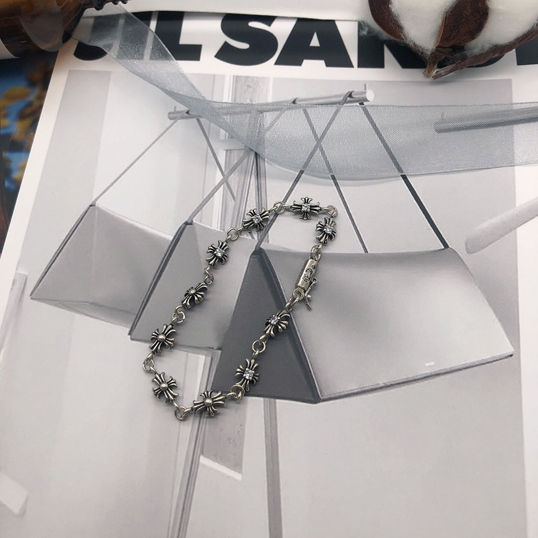 Chrome Hearts Gold-Tone Cross Link Bracelet - album image 2