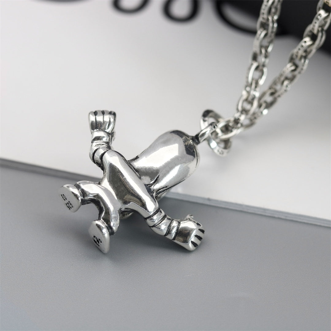 Chrome Hearts Skeleton Figure Pendant Necklace - album image 3