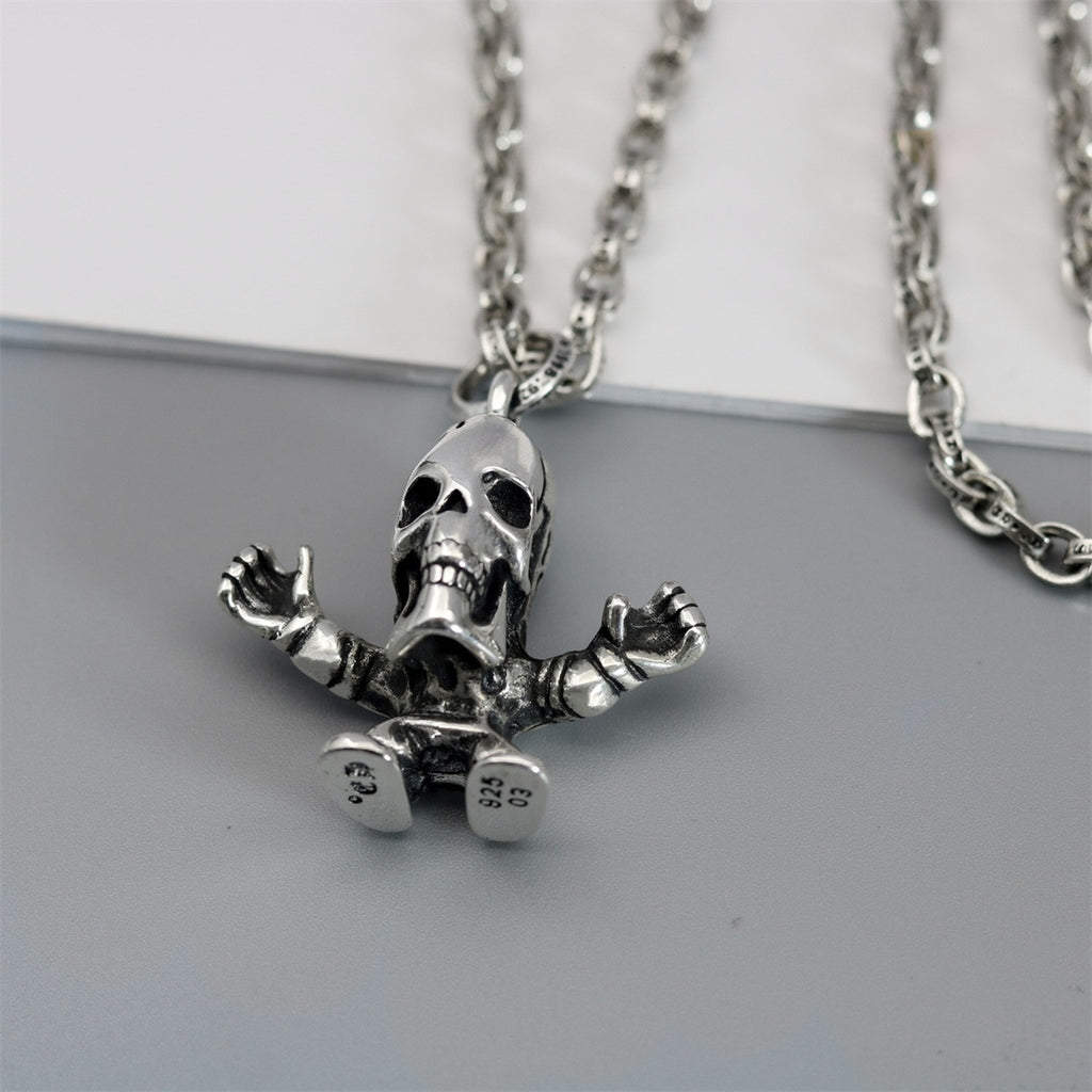 Chrome Hearts Skeleton Figure Pendant Necklace - album image 5