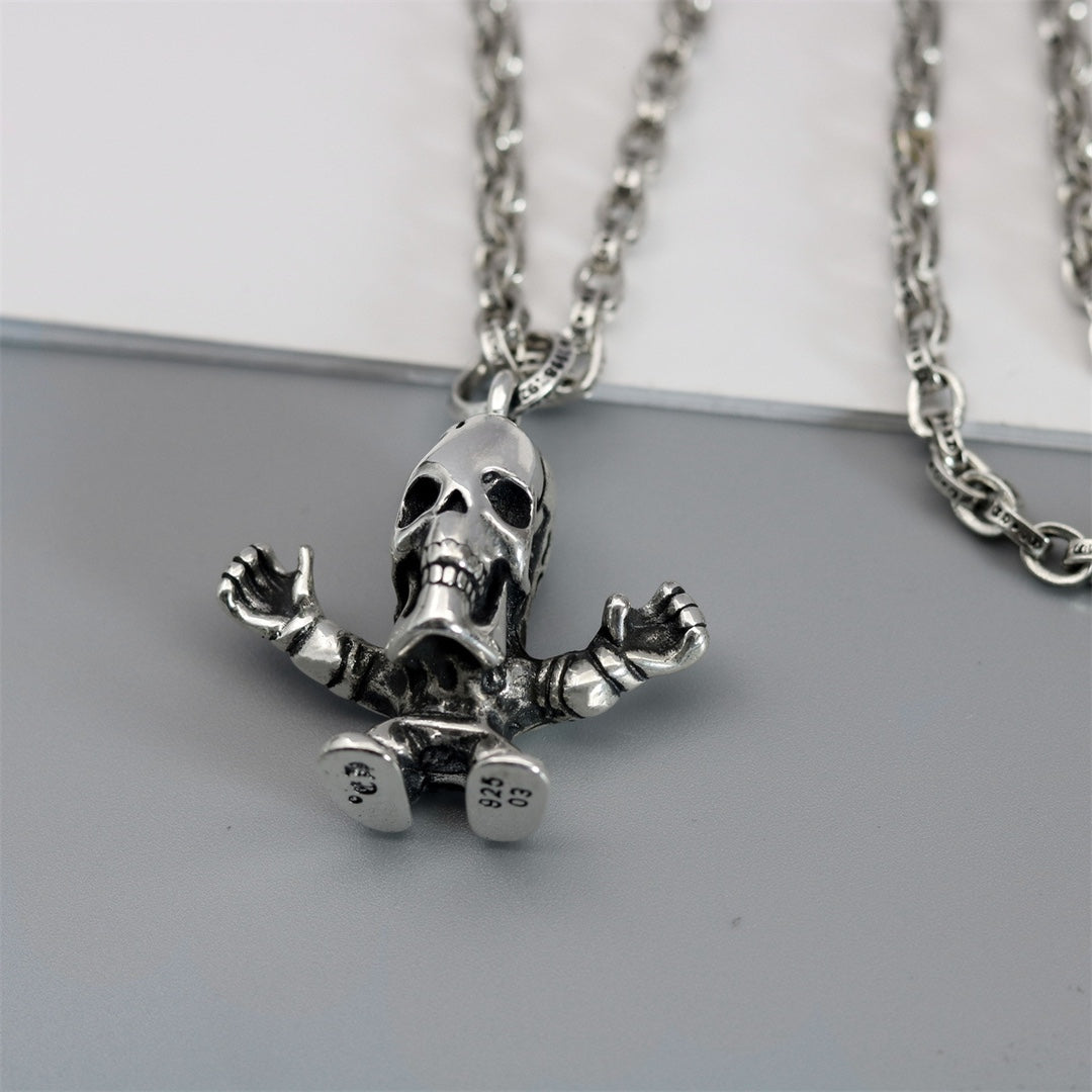 Chrome Hearts Skeleton Figure Pendant Necklace - album image 5