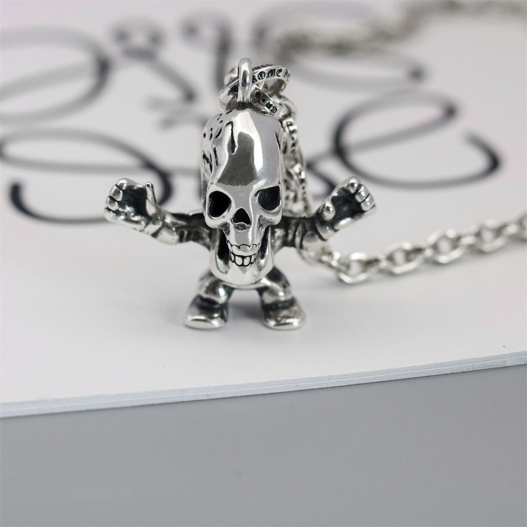 Chrome Hearts Skeleton Figure Pendant Necklace - album image 2