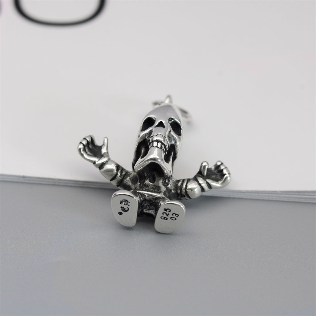 Chrome Hearts Skeleton Figure Pendant Necklace - album image 4