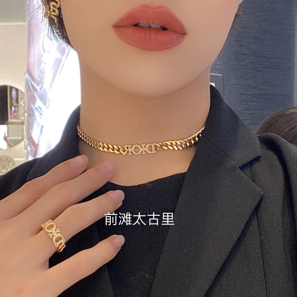 Dior Crystal Letter Chain Jewelry - product image 1