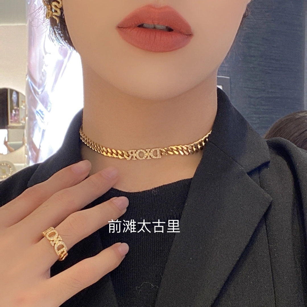 Dior Crystal Letter Chain Jewelry - product image 1