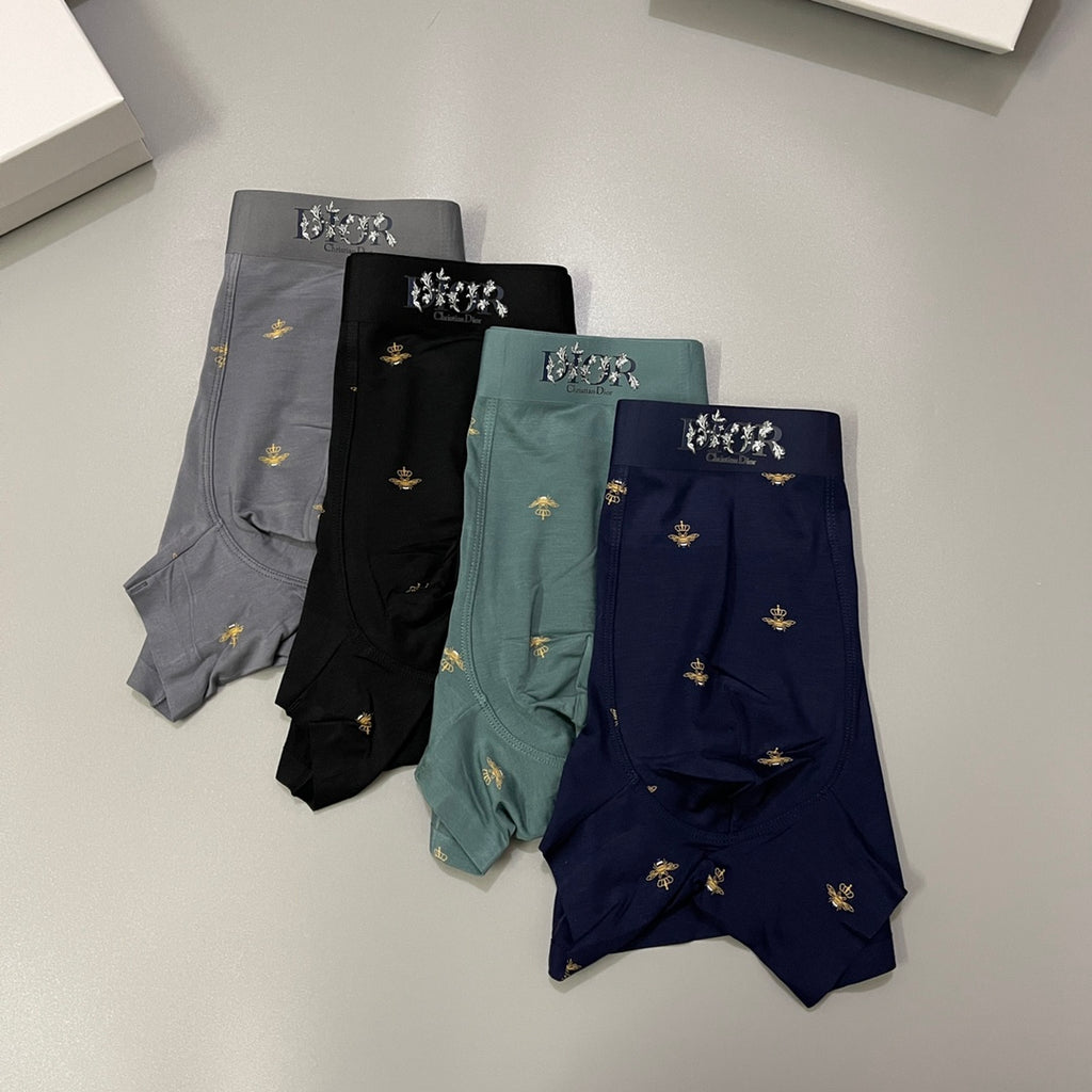 Dior gold bee pattern boxer briefs - view 8