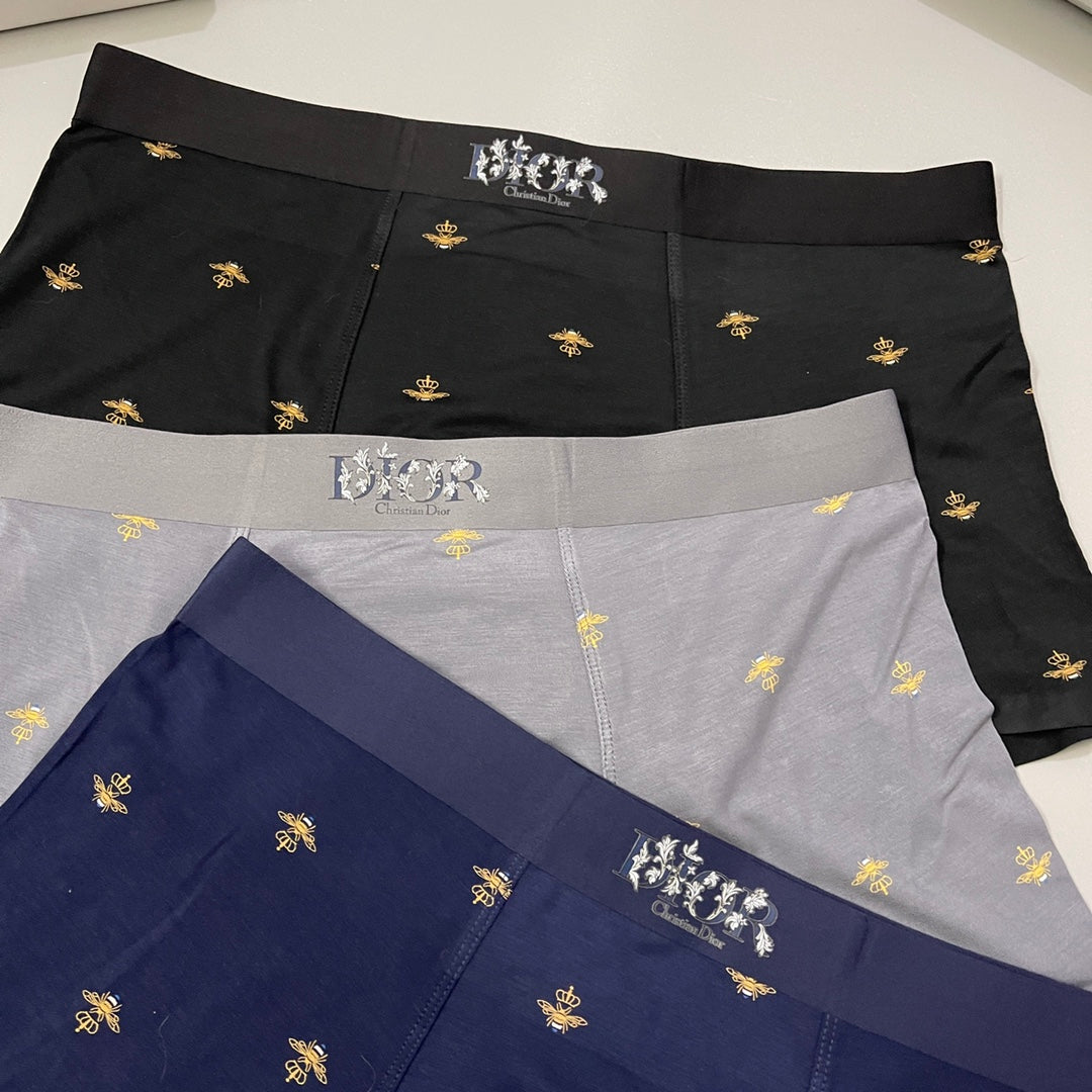 Dior gold bee pattern boxer briefs - view 1