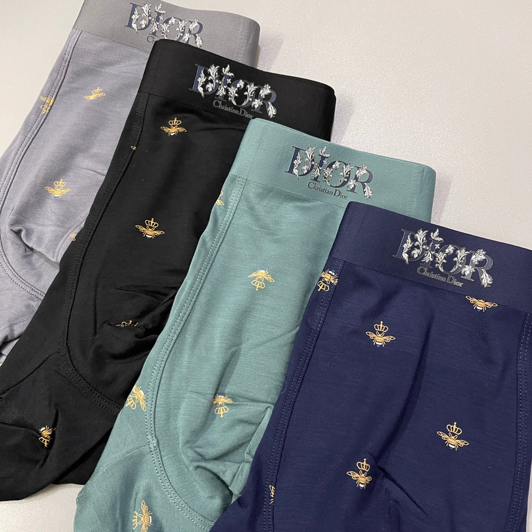 Dior gold bee pattern boxer briefs - view 9