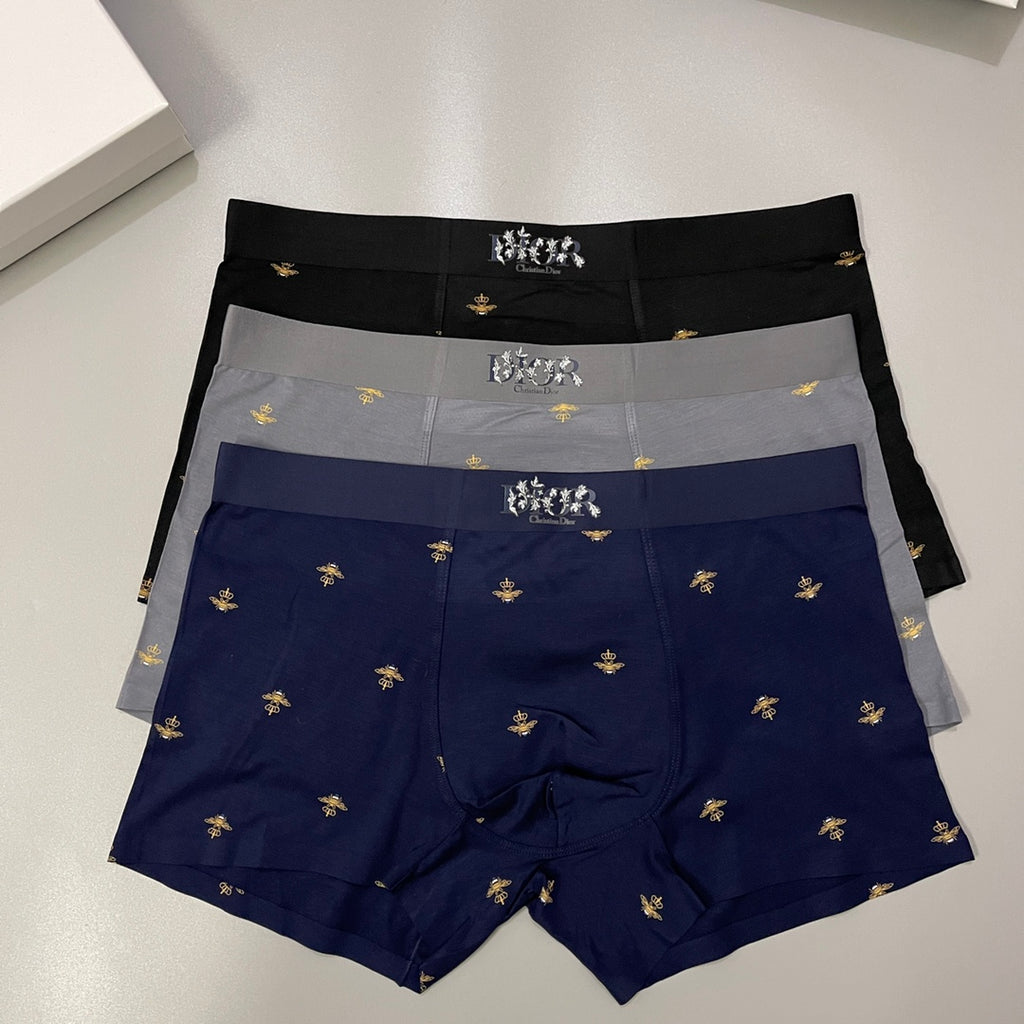 Dior gold bee pattern boxer briefs - view 4