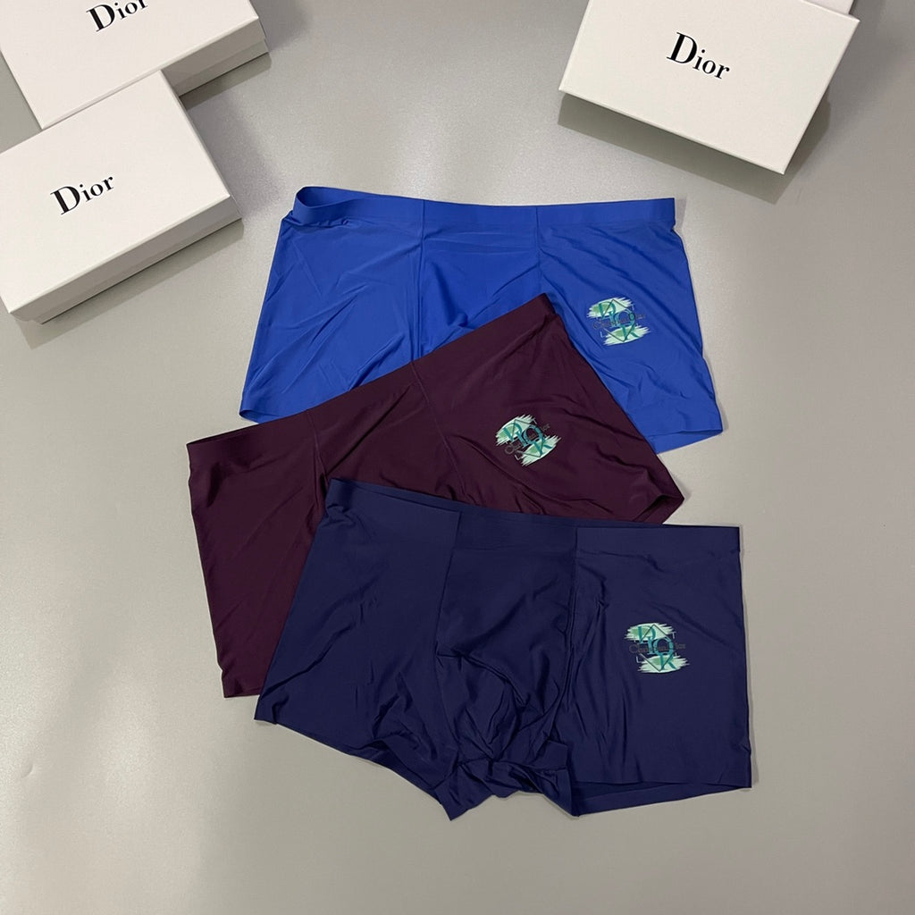 Dior blue floral emblem boxer briefs - view 2