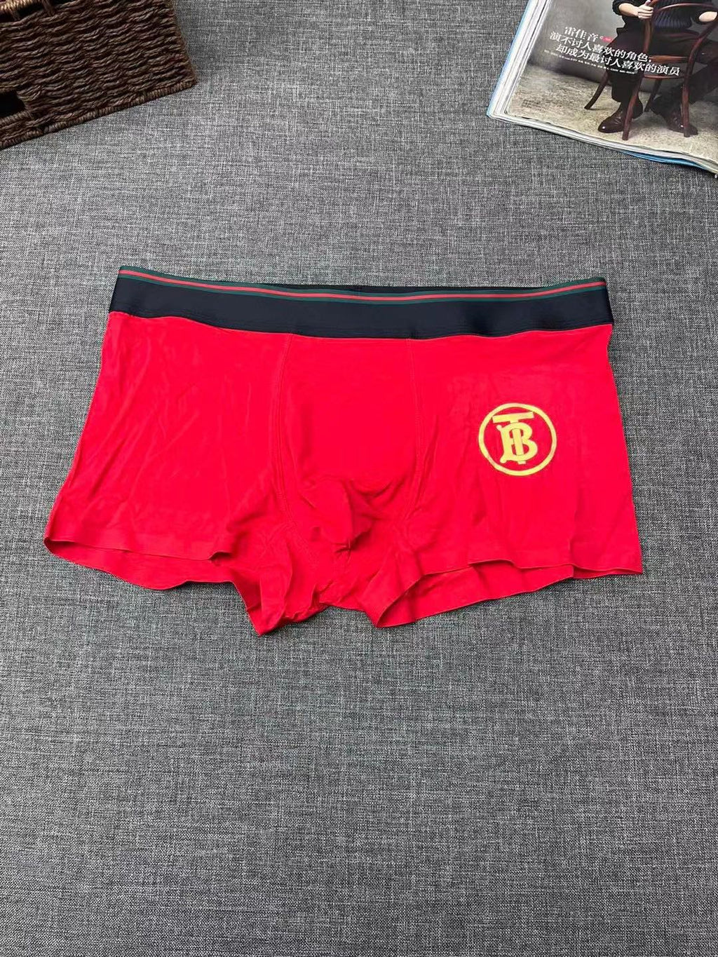 Burberry red circle tb black waist boxer briefs - view 2