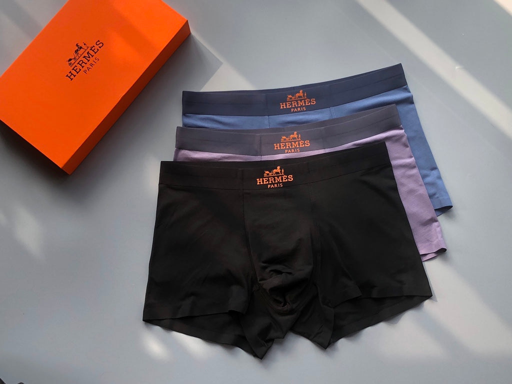 Hermes boxed copper carriage men's underwear, image 2