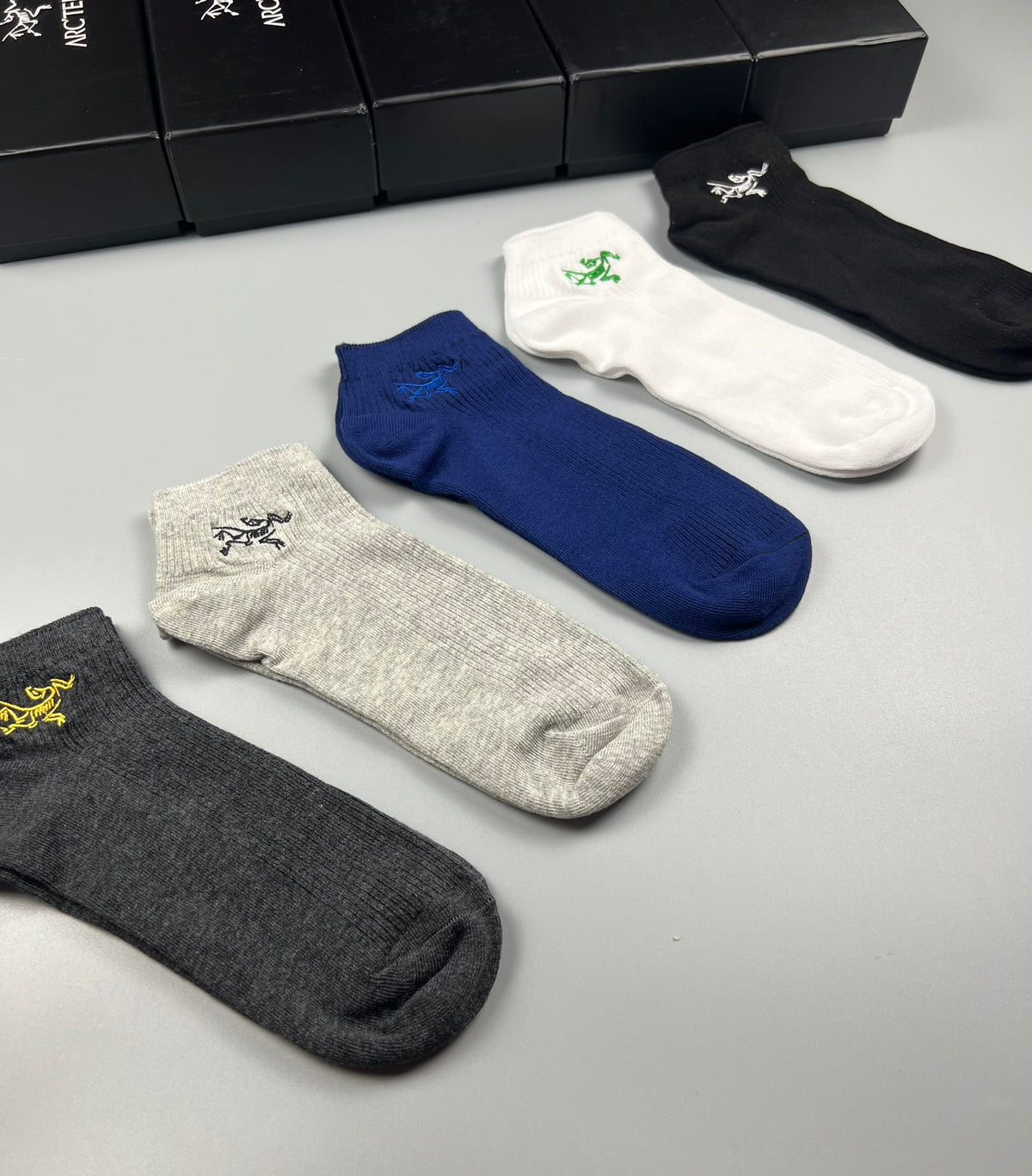 Arcteryx low cut colored bird emblem ankle socks - view 5