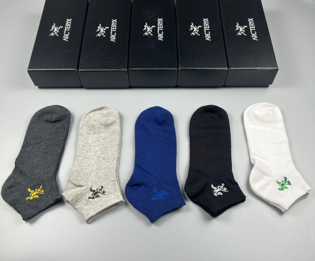 Arcteryx low cut colored bird emblem ankle socks - view 1