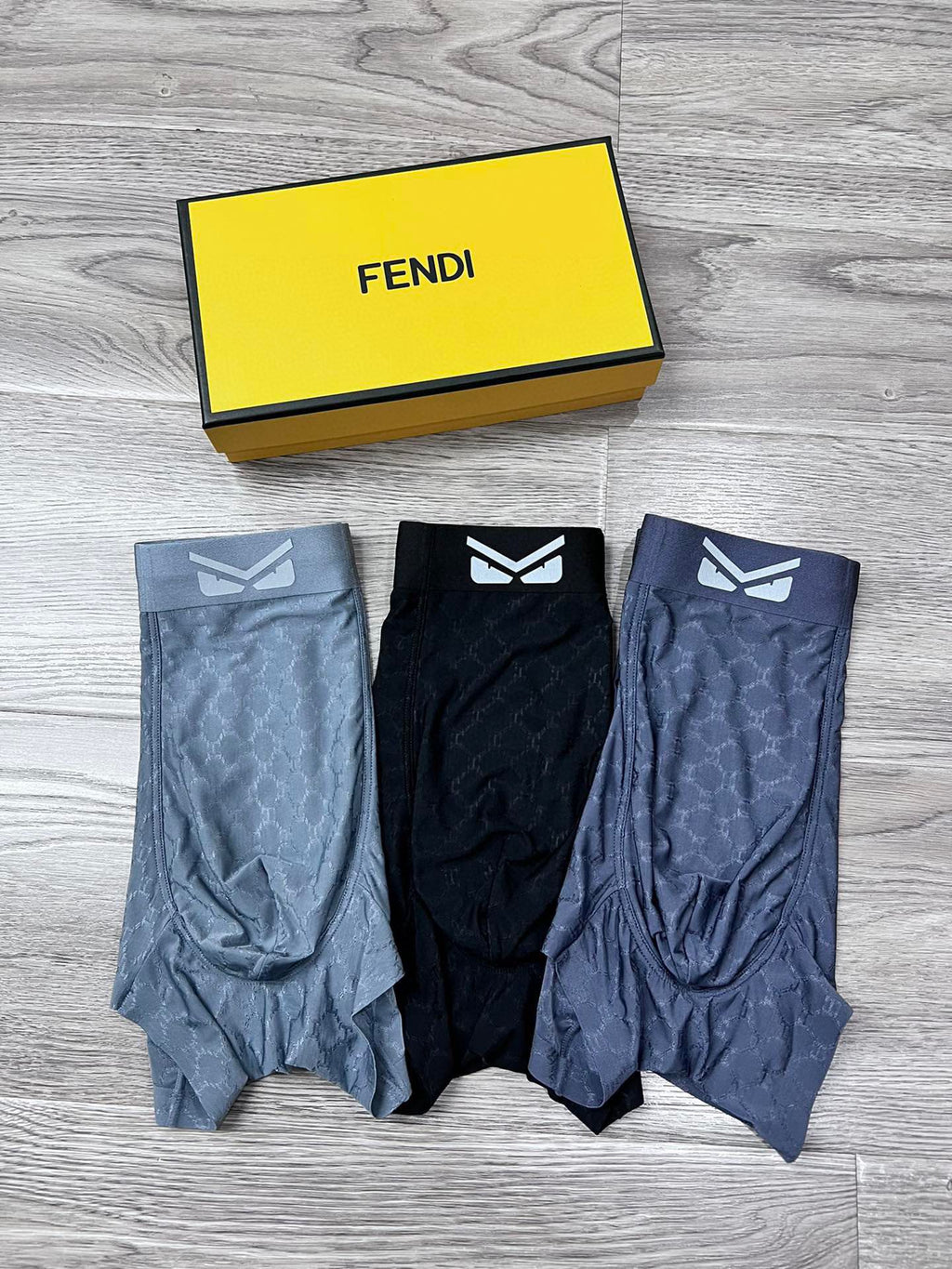 Fendi tonal pattern eye waist boxer briefs - view 4