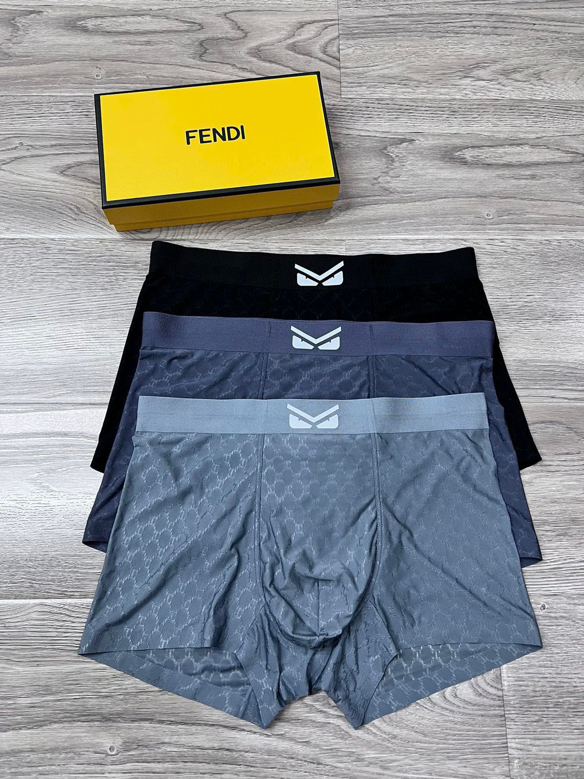 Fendi tonal pattern eye waist boxer briefs - view 1
