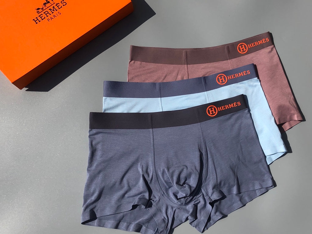 Hermes copper waist wordmark trunks, image 1