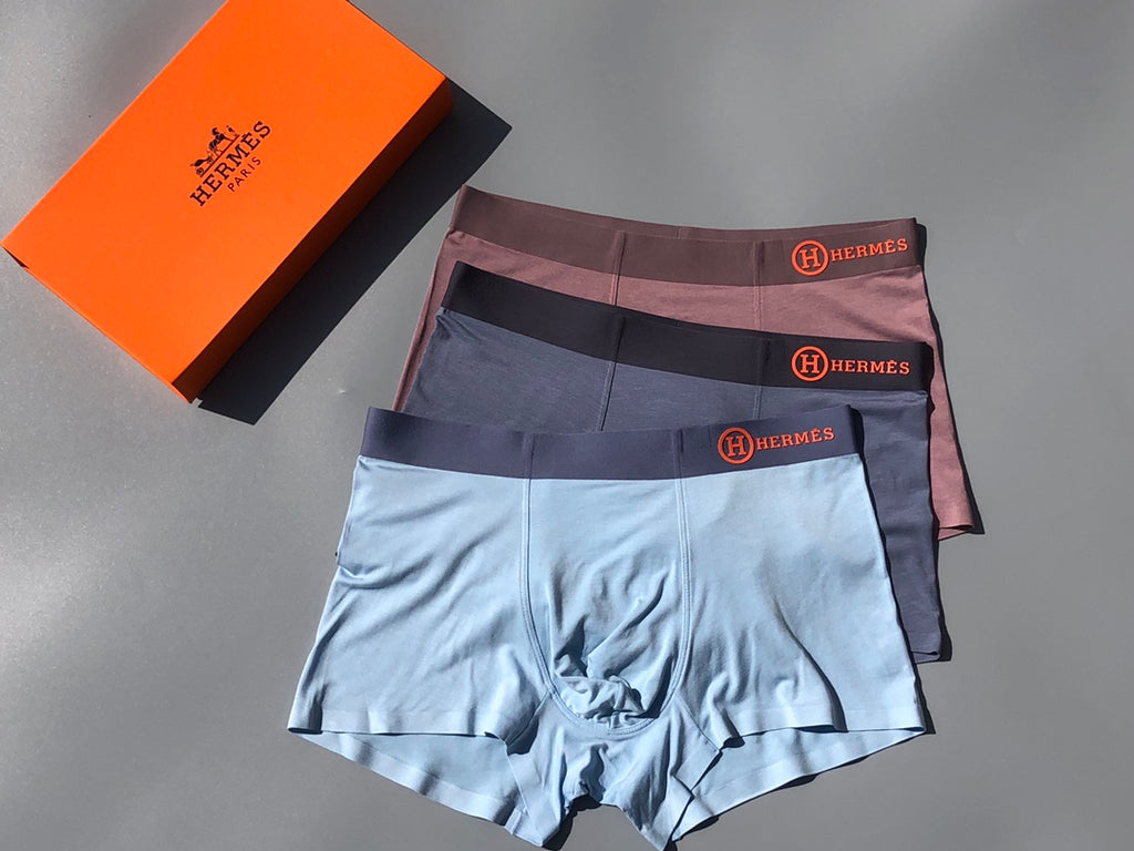 Hermes copper waist wordmark trunks, image 4