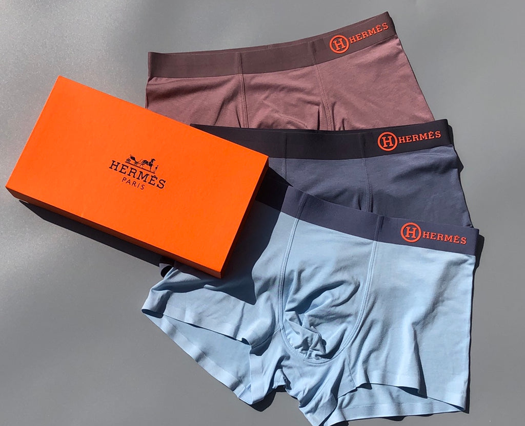 Hermes copper waist wordmark trunks, image 8